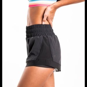 Ivl Collective NWT Black Race Pace Shorts